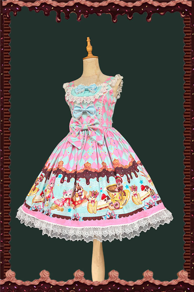 Infanta ~Cream Kitten~ Sweet Lolita JSK and Headbow
