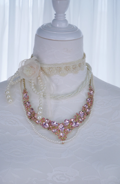 Catherine Heavy Ruffles Pink Hime Lolita Dress and Underskirt