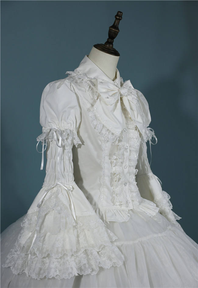 Antique Doll Strawberry Cake Sweet Lolita Dress, Blouse and Accessories