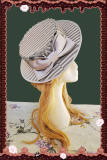 Infanta Morning Tune Blue Plaid Hat Lolita Accessories