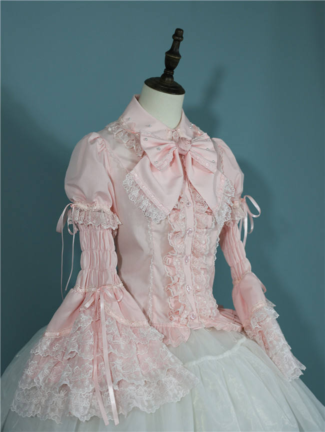 Antique Doll Strawberry Cake Sweet Lolita Dress, Blouse and Accessories