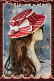 Infanta Morning Tune Blue Plaid Hat Lolita Accessories