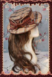 Infanta Morning Tune Blue Plaid Hat Lolita Accessories