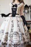 Aurora Borealis Mangata Moon Shadow Heavy Embroidery Lolita Dress and Headdress