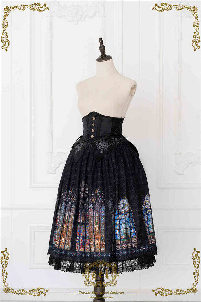 The Holy Cross Stained Glass Window Gothic Skirt