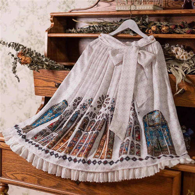 The Holy Cross Stained Glass Window Gothic Skirt