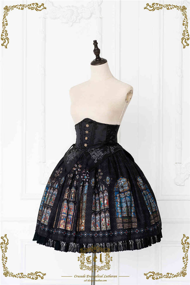 【CEL】 The Holy Cross ステンドグラス柄スカート The Holy Cross Stained Glass Window Gothic Skirt