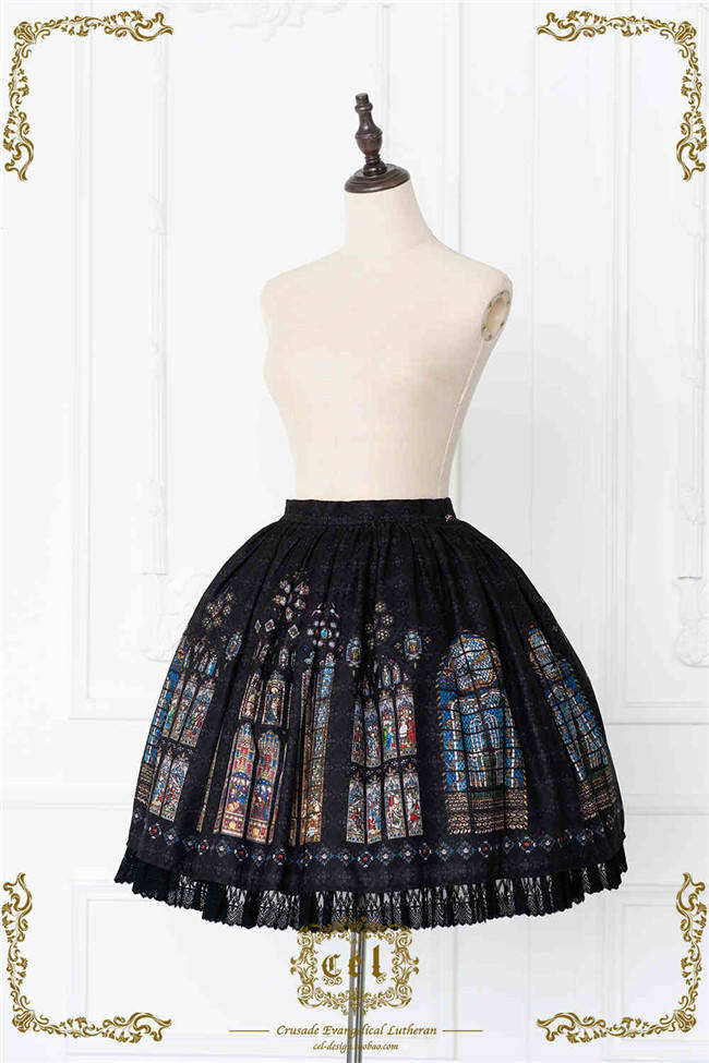 The Holy Cross Stained Glass Window Gothic Skirt