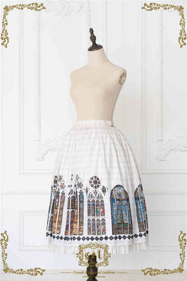 The Holy Cross Stained Glass Window Gothic Skirt