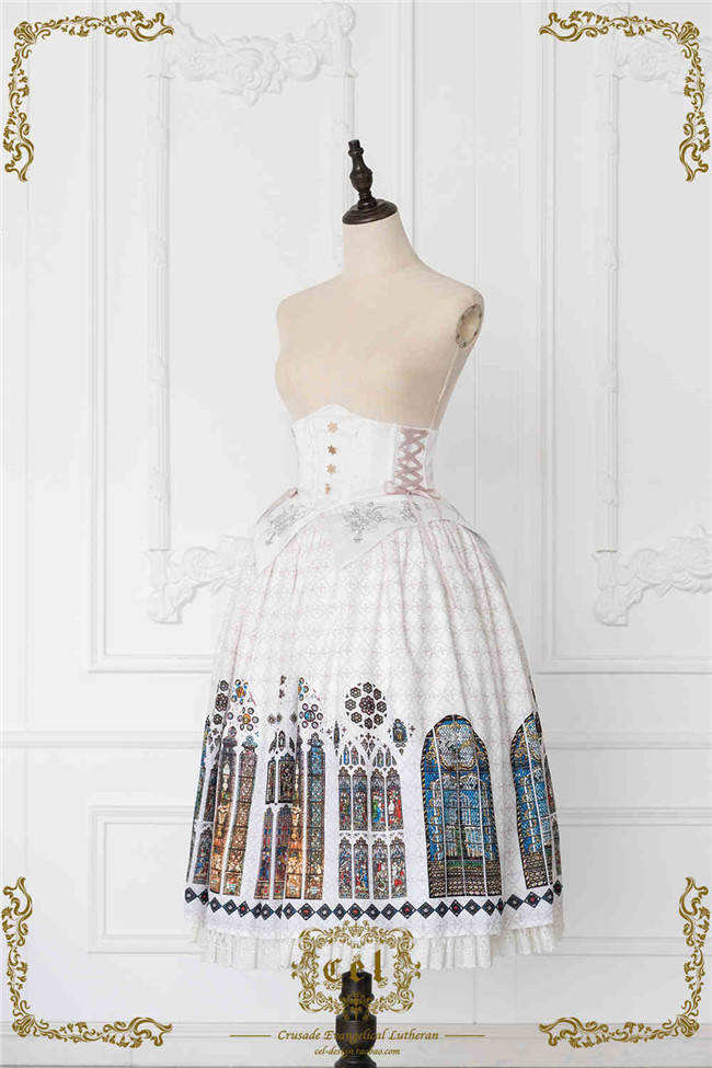The Holy Cross Stained Glass Window Gothic Skirt