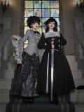 Withpuji Crow Crying at Night Hanfu Qi Gothic Lolita Dress Set