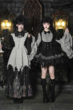 Withpuji Crow Crying at Night Hanfu Qi Gothic Lolita Dress Set
