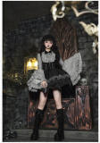 Withpuji Crow Crying at Night Hanfu Qi Gothic Lolita Dress Set