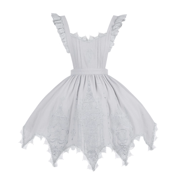 Withpuji Crow Crying at Night Hanfu Qi Gothic Lolita Dress Set