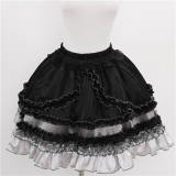Metallic Angel Silver and Black Skirt and Top Lolita Accessories