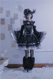 Metallic Angel Silver and Black Skirt and Top Lolita Accessories