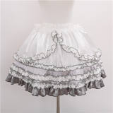 Metallic Angel Silver and Black Skirt and Top Lolita Accessories