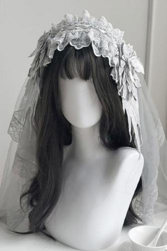 Withpuji White Humanoid Gothic White Necklace Lolita Accessories