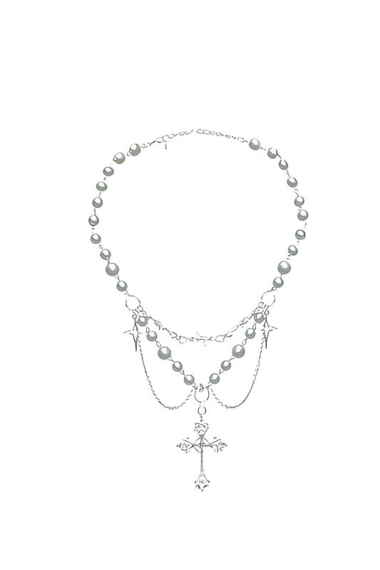 Withpuji White Humanoid White Necklace & Headdress