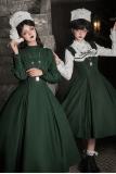 Withpuji Abyssal Clinic Gothic Embroidery Green Lolita Dress