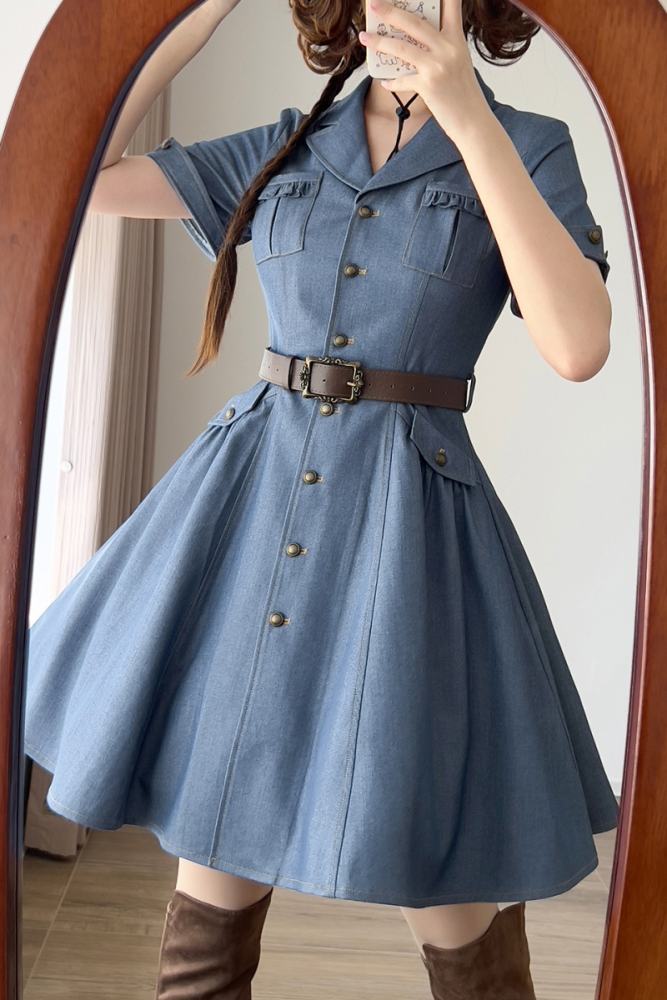 Forest Wardrobe West Notes Retro Front Opening Lolita OP