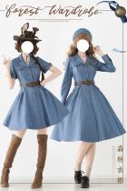 Forest Wardrobe West Notes Retro Front Opening Dress