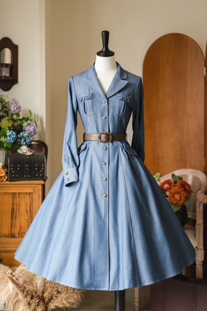 Forest Wardrobe West Notes Retro Front Opening Lolita OP