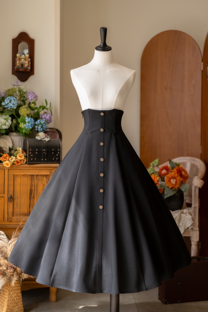 Forest Wardrobe ～The Contract～ Fish-Boned & Buttons Skirt