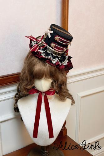 Guard of Honor Preppy Style Black Hat Lolita Accessories