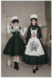 Withpuji Abyssal Clinic Gothic Embroidery Green Lolita Dress