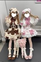 Frost Sugar Bunny Sweet Pink Lolita Jumper Dress
