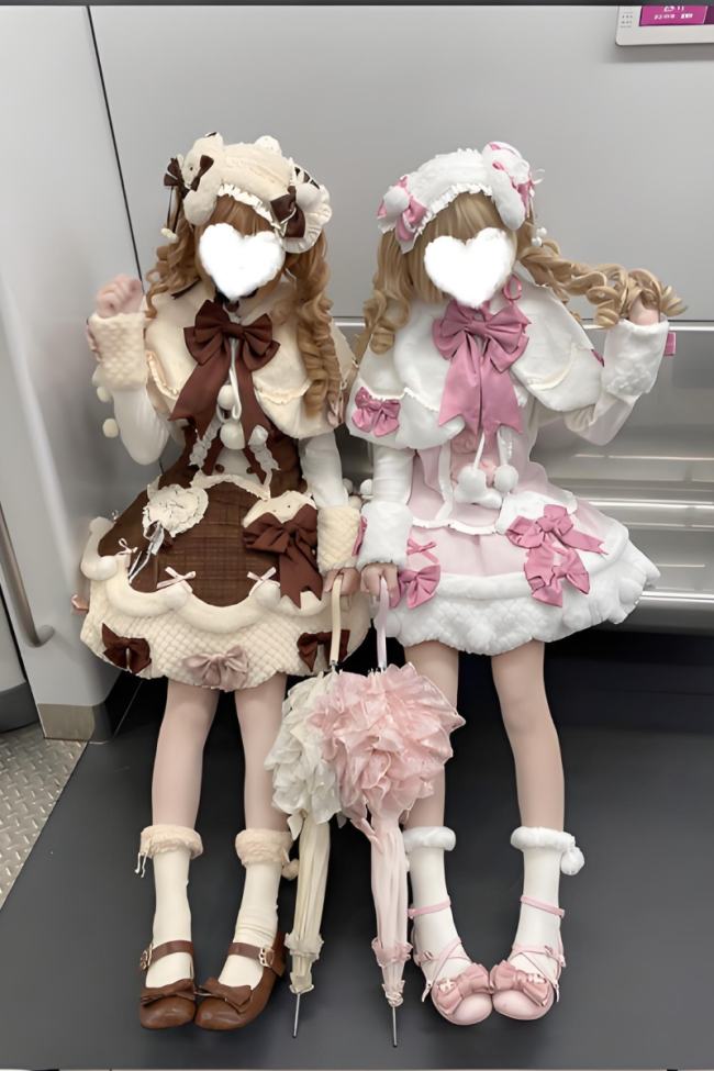 Official Alice Girl ～Frosting Bunny～ Sweet Lolita Plush Winter JSK