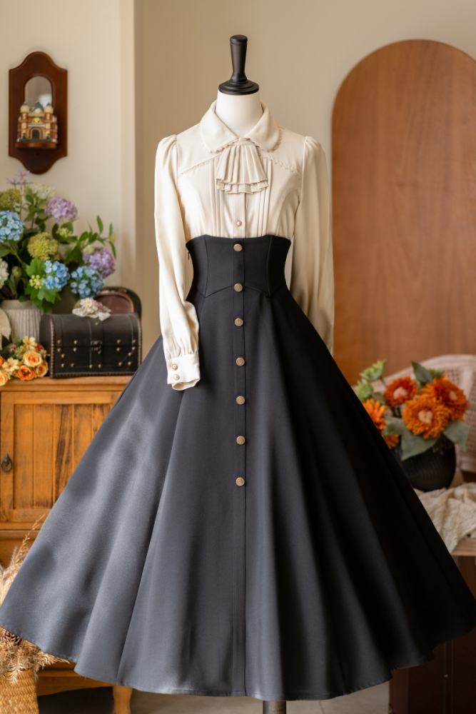 Forest Wardrobe ～The Contract～ Fish-Boned classic lolita skirt - my-lolita-dress.com