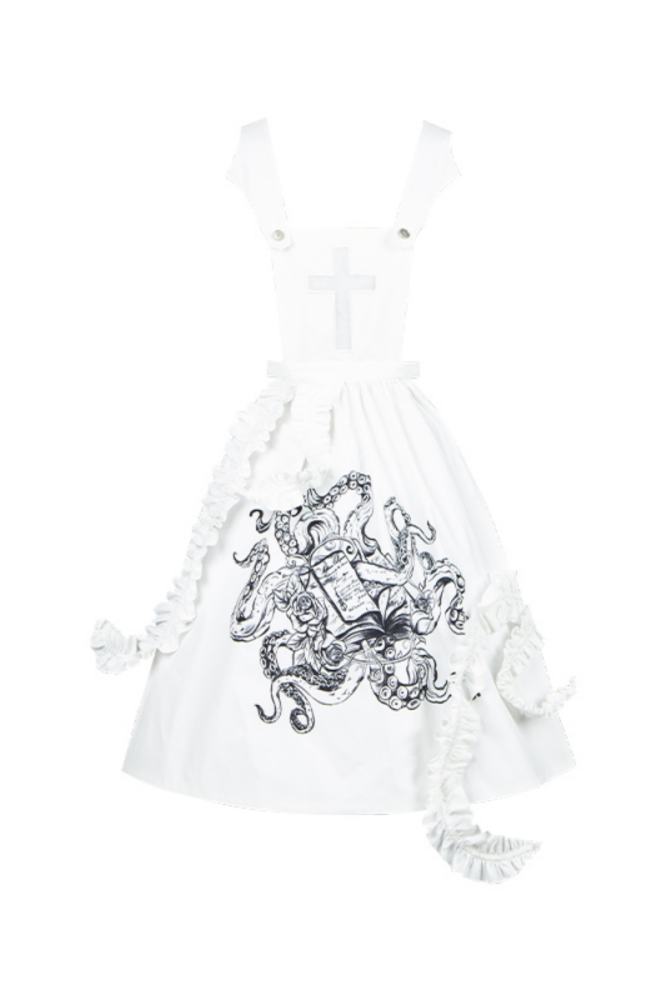 Withpuji Abyssal Clinic Gothic Embroidery Green Lolita JSK