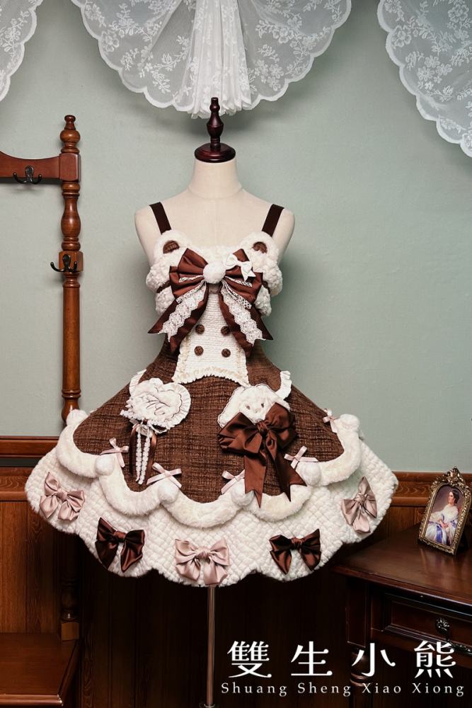 Official Alice Girl ～Frosting Bunny～ Sweet Lolita Plush Winter JSK