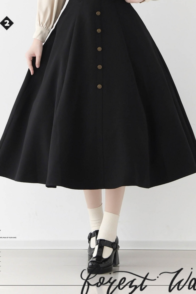 Forest Wardrobe ～The Contract～ Fish-Boned & Buttons Skirt