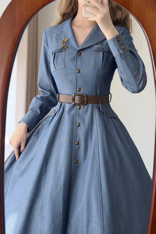 Forest Wardrobe West Notes Retro Front Opening Lolita OP