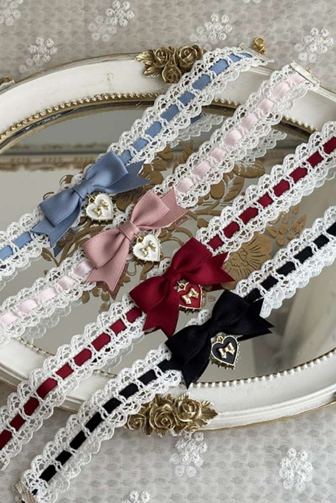 Miss Point Ancient Petal Rabbit Pink Wristcuffs Lolita Accessories