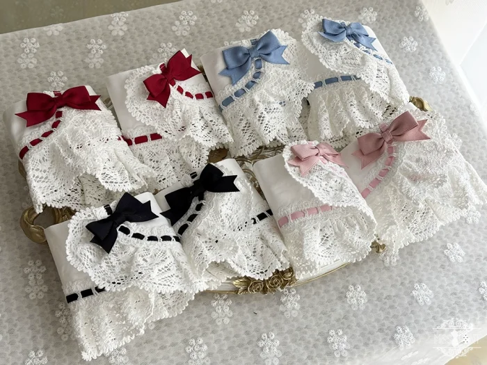 Miss Point Ancient Petal Rabbit Pink Wristcuffs Lolita Accessories