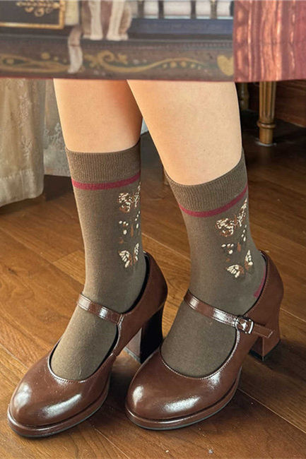 Official Miss Point ～German Bookshelf～ Classic Steampunk Socks