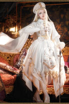 Holy Skeleton Military Red Long Sleeve Lolita Dress