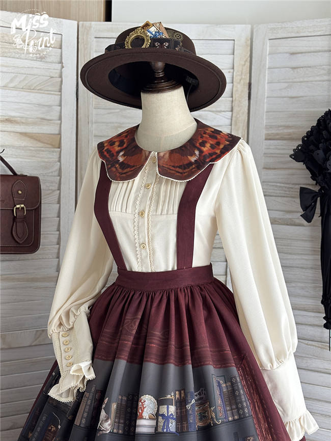 Official Miss Point ～German Bookshelf～ Classic Lolita Blouse - my-lolita-dress.com