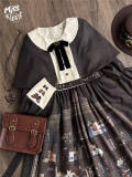 Top Half of Official Miss Point ～German Bookshelf～ Classic Lolita dress grey color - my-lolita-dress.com