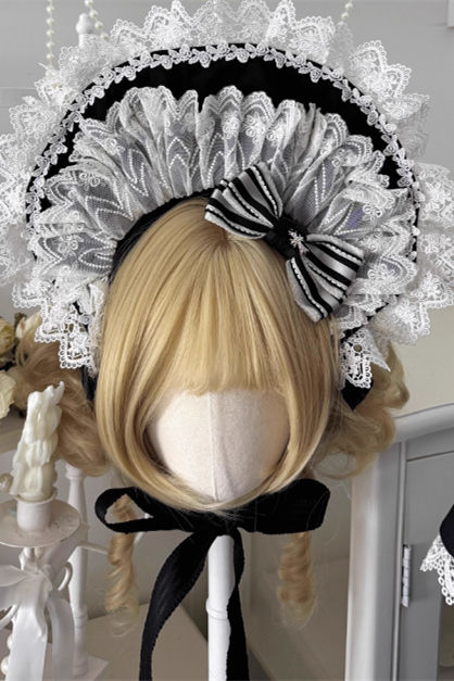 Flower Banquet Humanoid Night Doll Lolita Bonnet Collar
