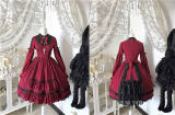 Flower Banquet Humanoid Night Doll Lolita Dress and Cape