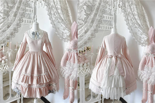 Flower Banquet Humanoid Night Doll Lolita Dress and Cape