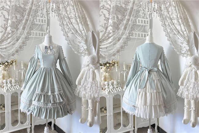 Flower Banquet Humanoid Night Doll Lolita Dress and Cape