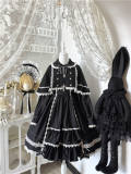 Flower Banquet Humanoid Night Doll Lolita Dress and Cape
