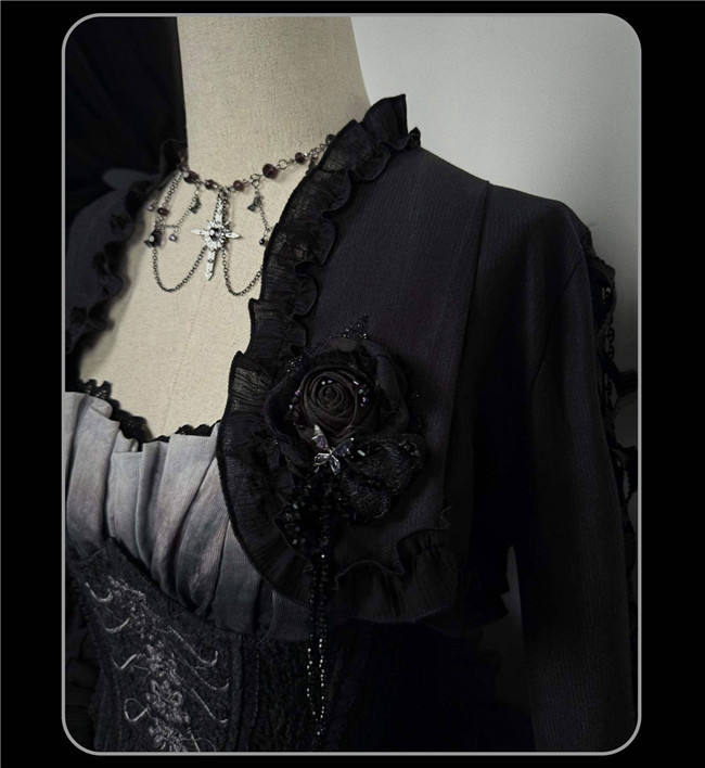 Susin Butterfly Bone Gothic Lolita Dress, Skirt, Blouse, Short Coat and Corset