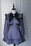 Angel Share Stripe Lacework Purple Set Jirai Kei Outfits
